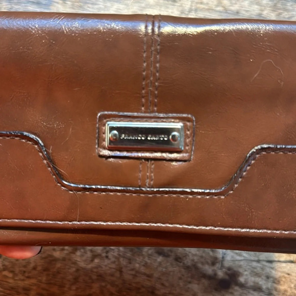 Brown leather Franco Sarto wallet - Picture 6 of 9